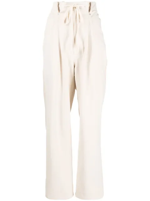 Goen.J drawstring straight-leg trousers