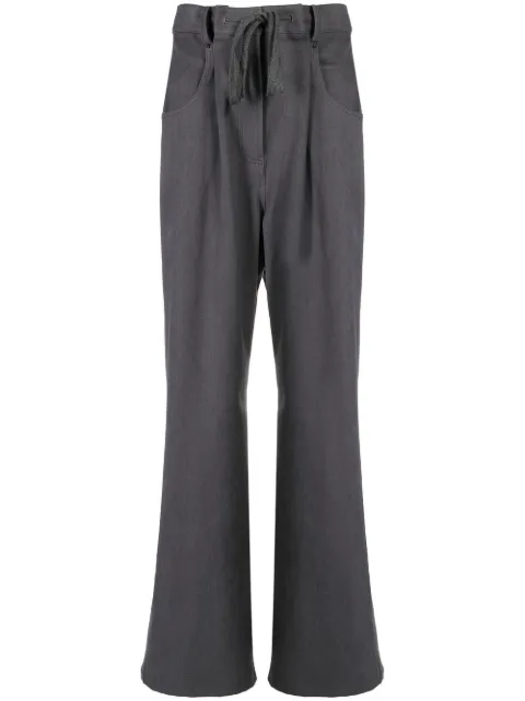 Goen.J drawstring straight-leg trousers