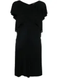 CHANEL Pre-Owned short draped dress - Black