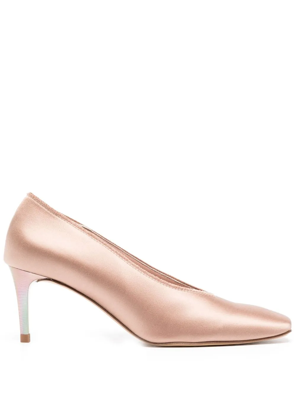 

Pedro Garcia satin square-toe 70mm pumps - Pink