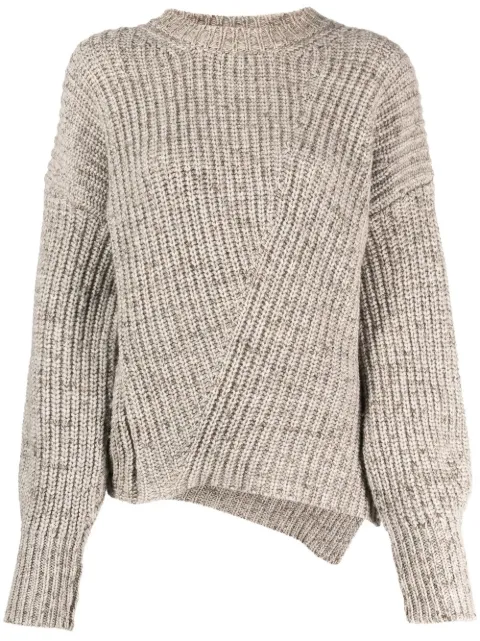 Paloma Wool asymmetric-hem ribbed-knit jumper