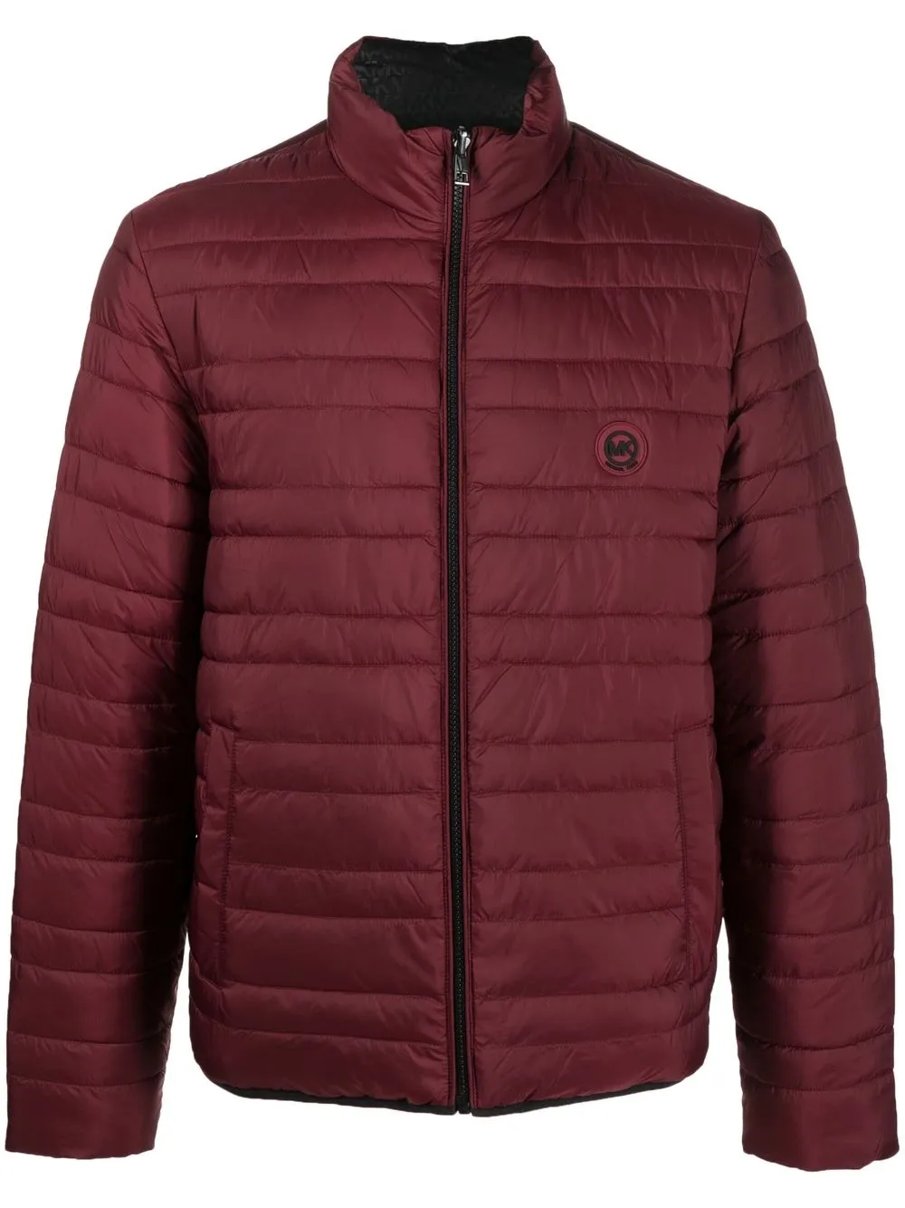 

Michael Kors Collection stripe-quilted padded jacket - Red