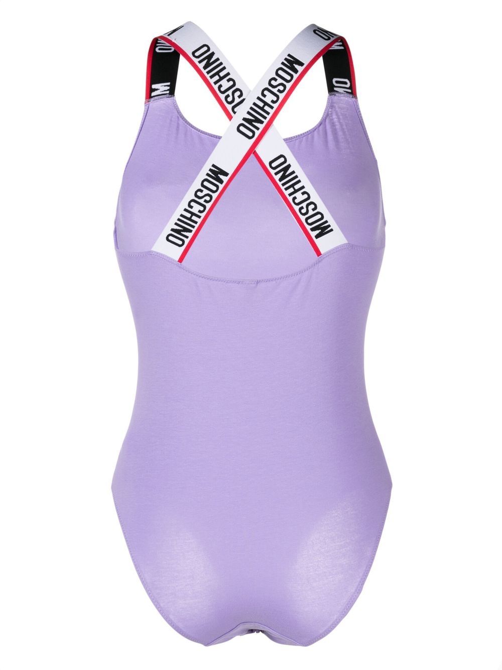 Moschino Body met logoprint - Paars