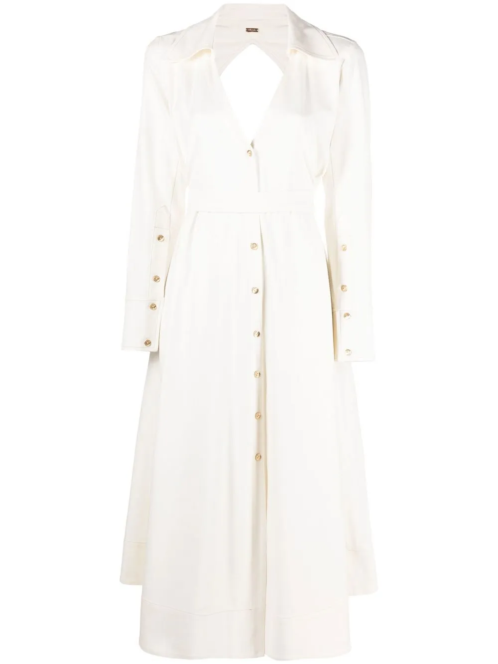 

Cult Gaia Nyle shirt midi dress - White