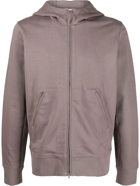 Y-3 zip-up cotton hoodie