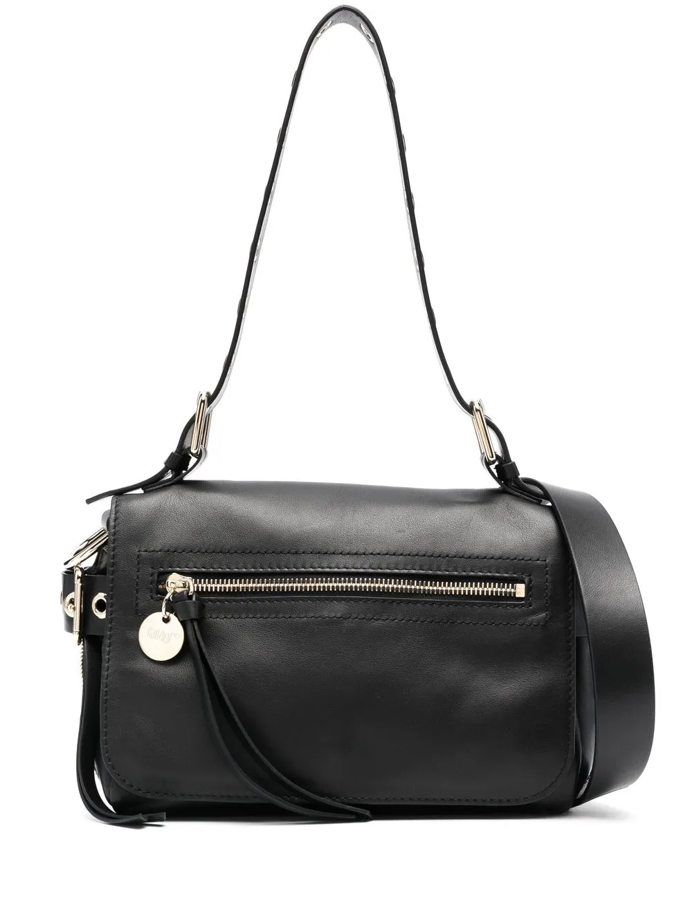 

RED(V) Bikered leather shoulder bag - Black