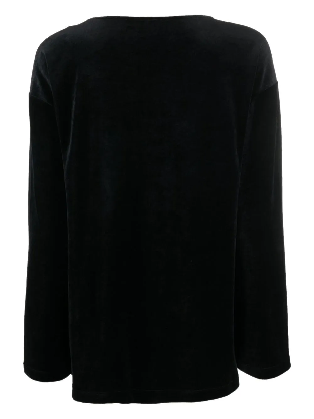 Hanro Top met ronde hals - Zwart