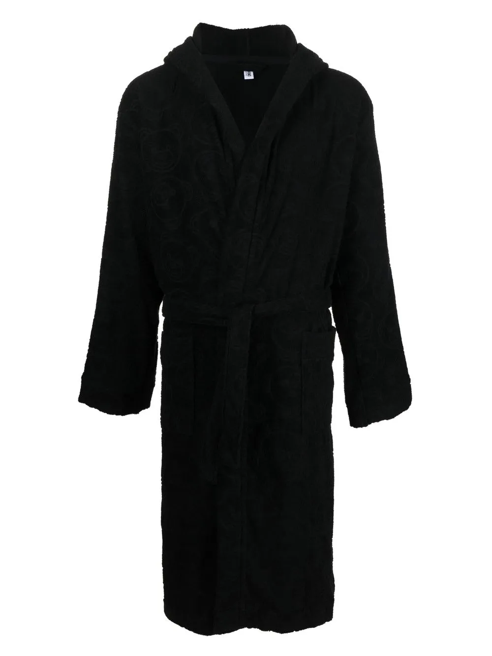 

Moschino teddy-jacquard bath robe - Black