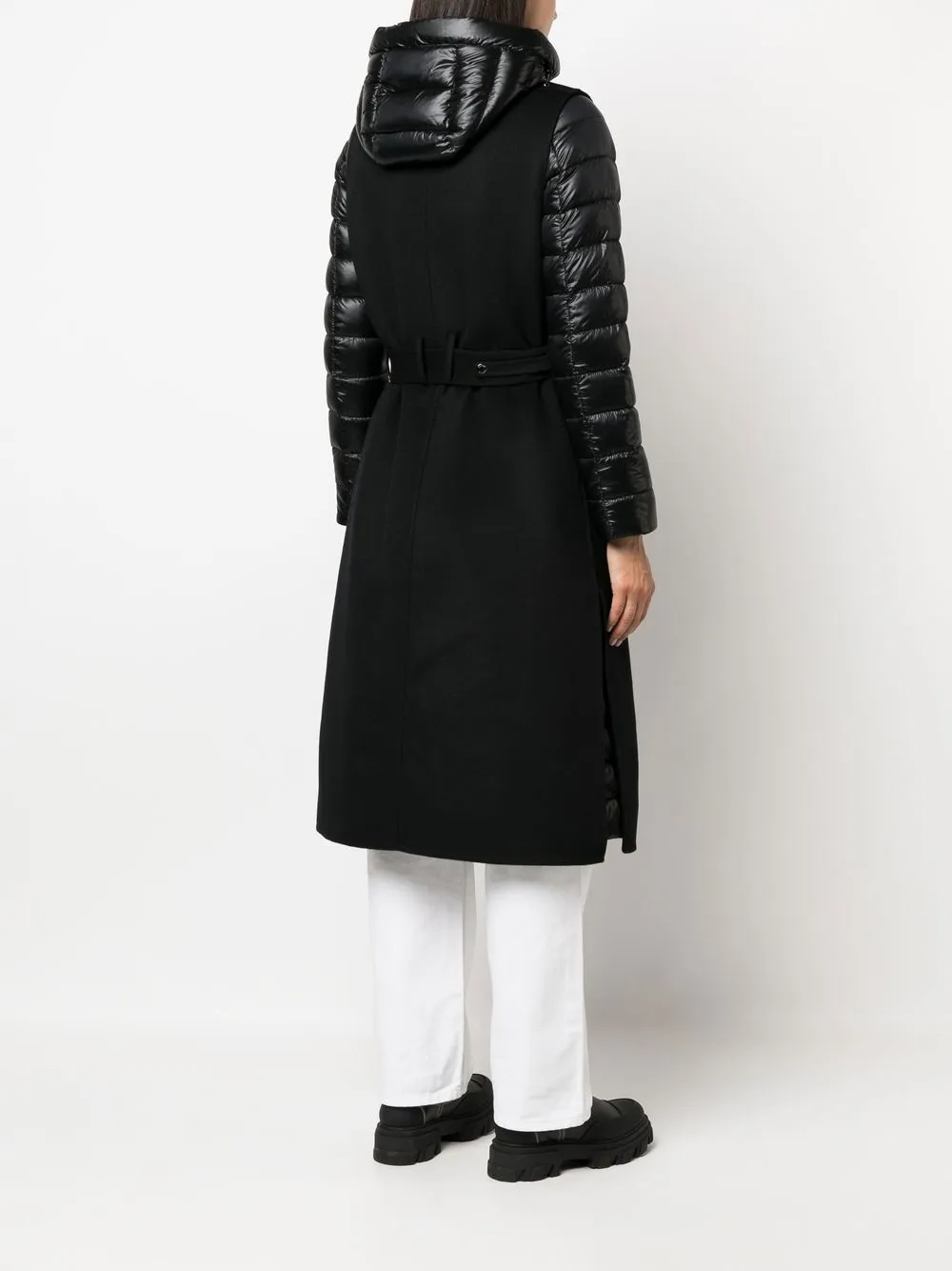 Moorer featherdown Belted Coat Farfetch