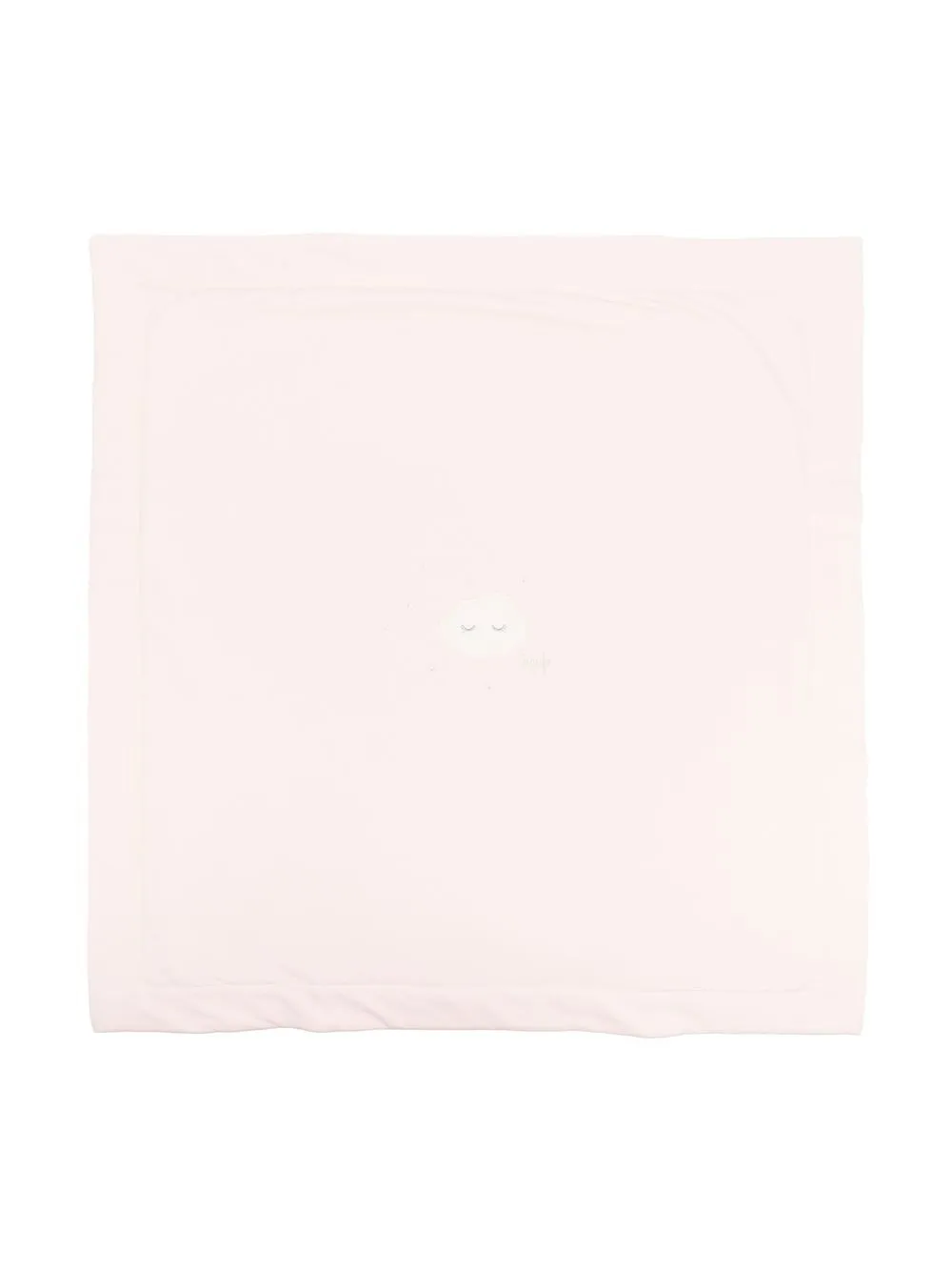 

Il Gufo embroidered knitted blanket - Pink