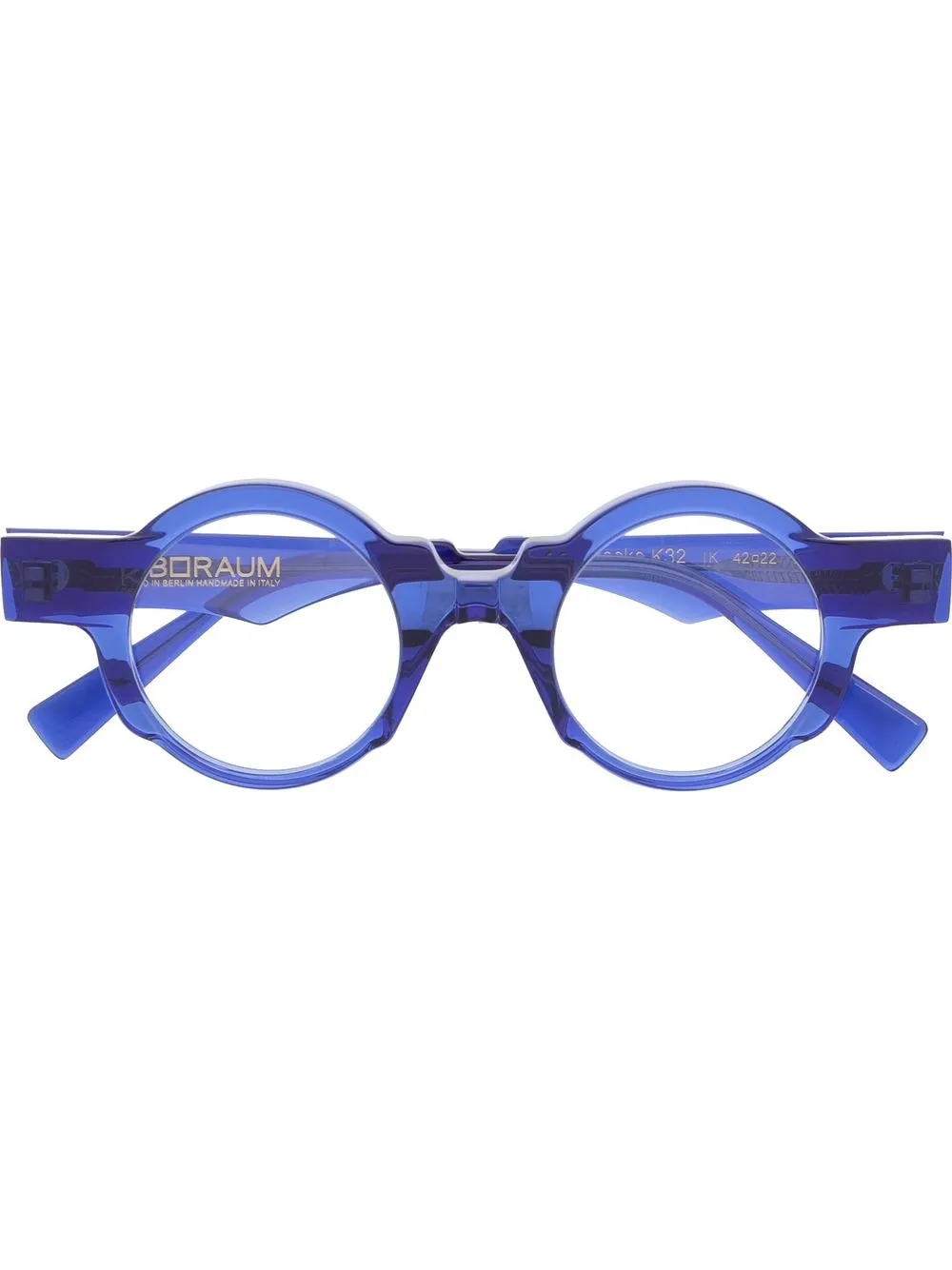 

Kuboraum round-frame optical glasses - Blue