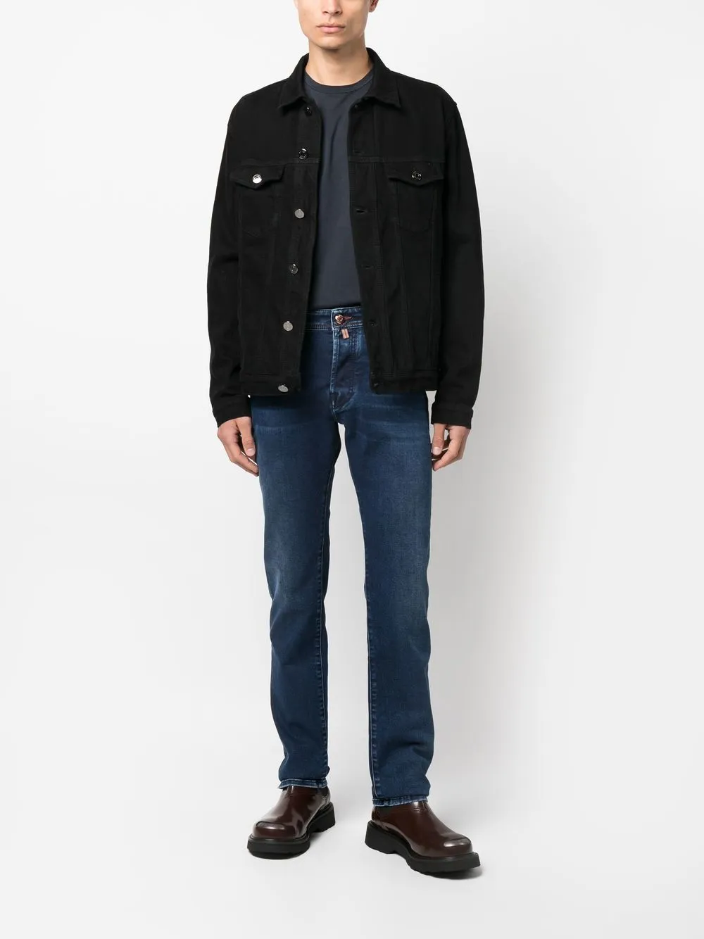 Jacob Cohën Denim jack - Zwart