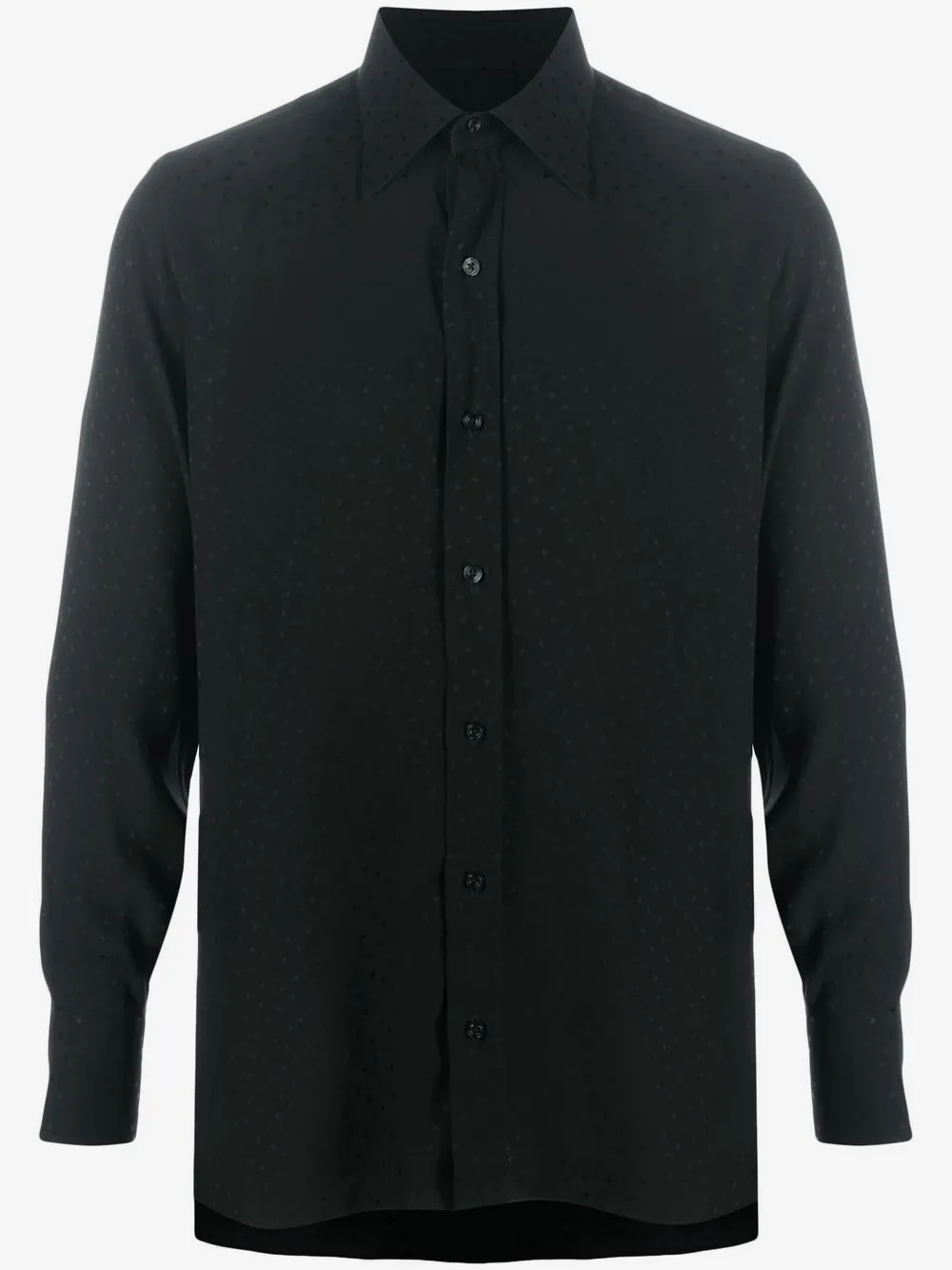 TOM FORD polka-dot long-sleeve shirt | Black | Image 1