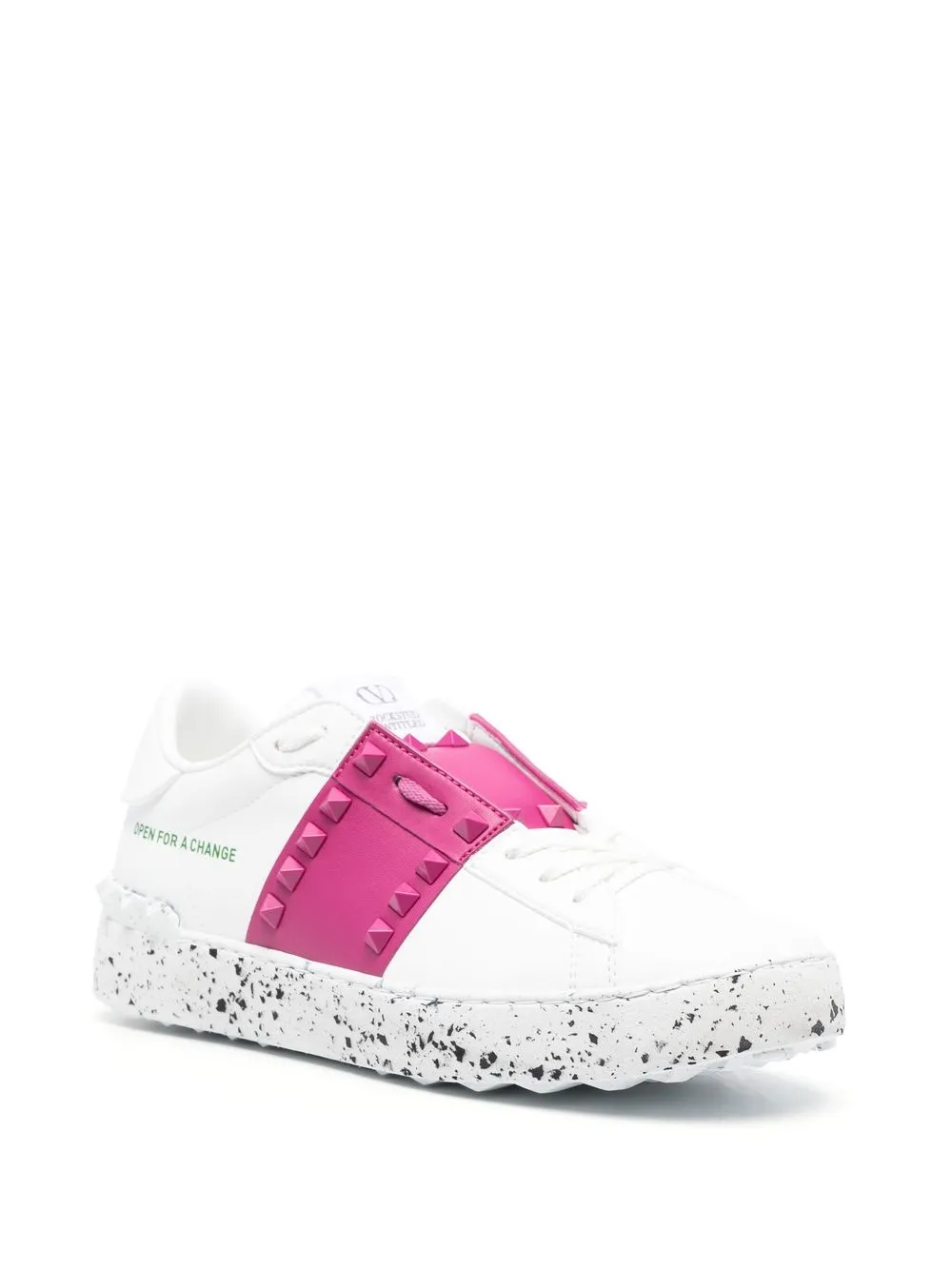 Valentino Garavani Open For a Change Rockstud low-top sneakers - Wit