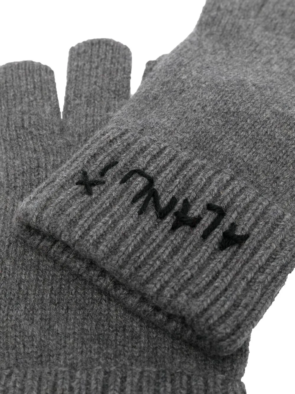 Alanui Handschoenen verfraaid met logo - Grijs