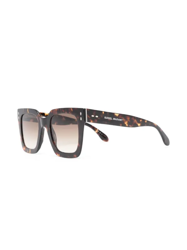 Isabel Marant Eyewear Tortoiseshell Square Frame Oversized  display picture 2