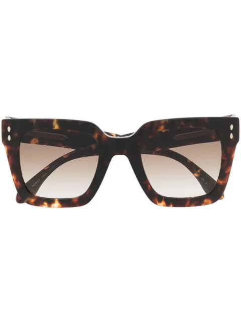Isabel Marant Eyewear  gafas de sol con montura cuadrada de carey