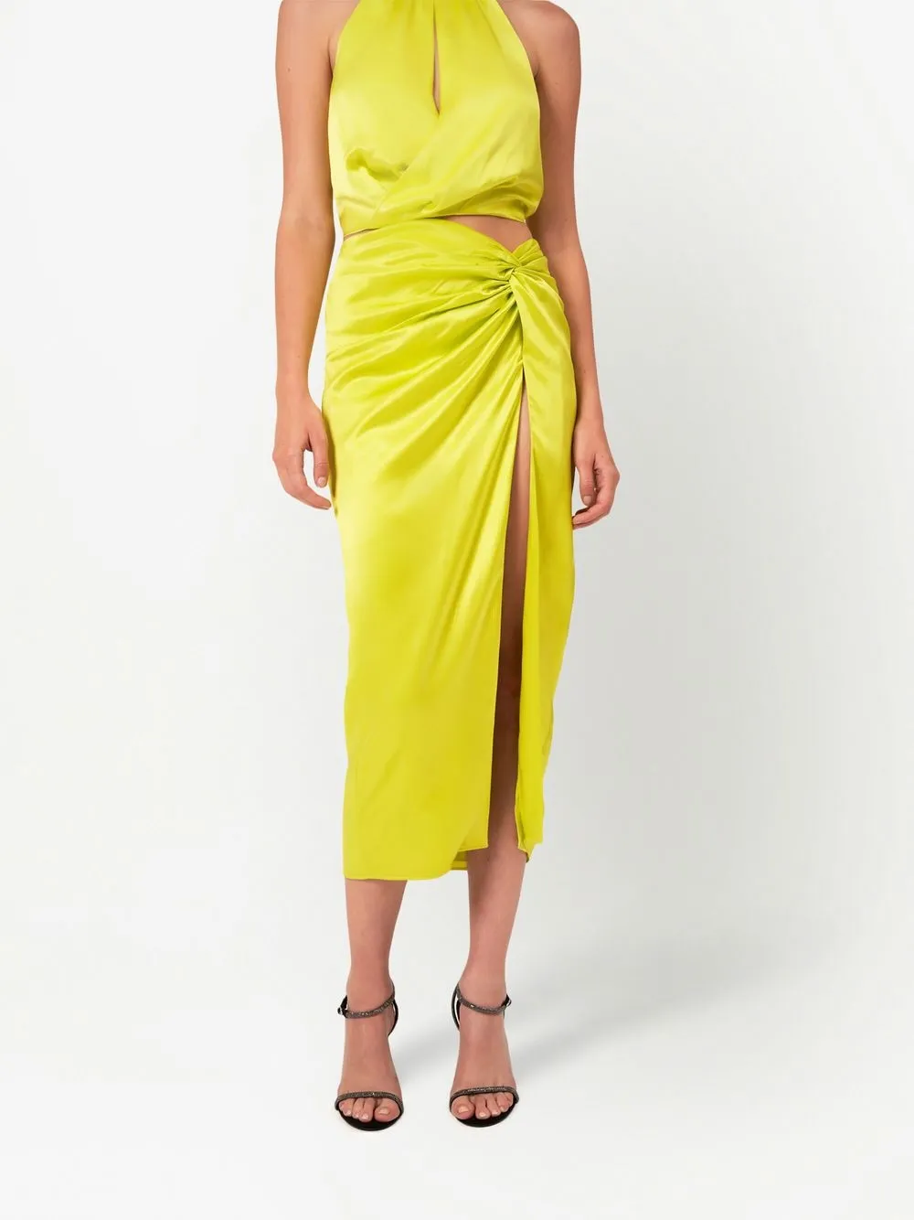 Nicholas Anisa Gathered Midi skirt Farfetch nicholas-anisa-gathered-midi-skirt-farfetch