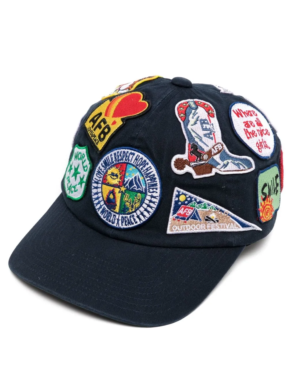 

AFB patch-detail baseball cap - Blue