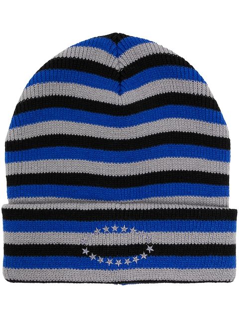 AFB logo-embroidered striped beanie