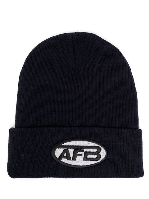 AFB logo-patch turn-up beanie