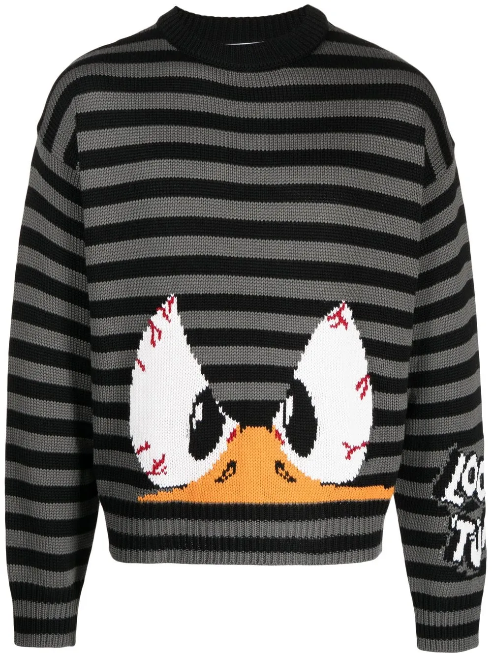 

Gcds Duffy Duck striped jumper - Black