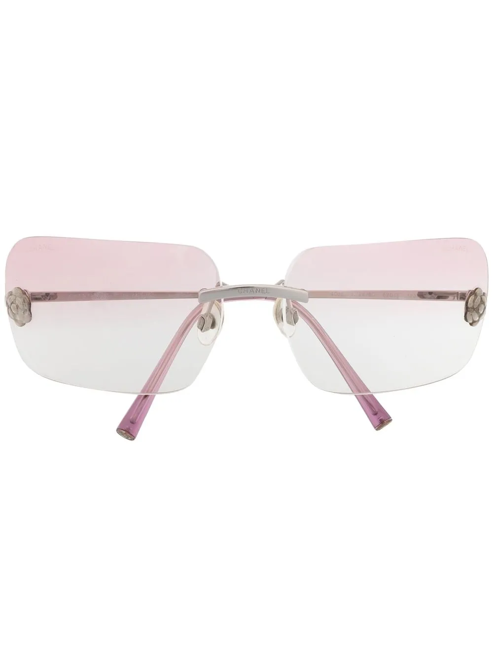 

Chanel Pre-Owned 1990-2000s square-frame sunglasses - Pink