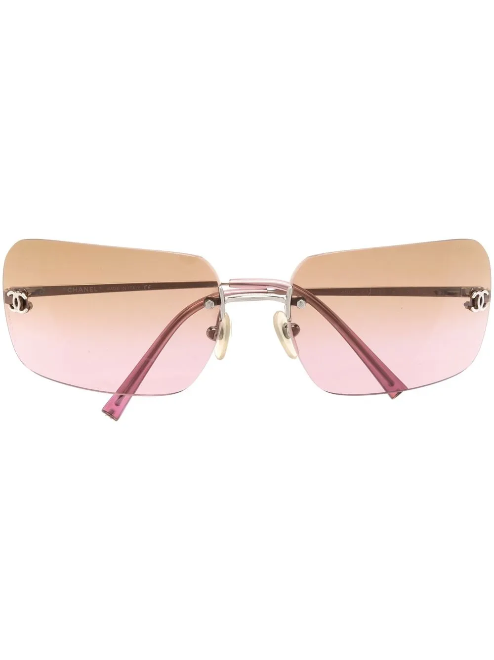 

Chanel Pre-Owned 1990-2000s square-frame sunglasses - Brown
