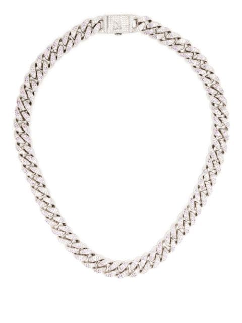 DARKAI - crystal-embellished curb chain necklace