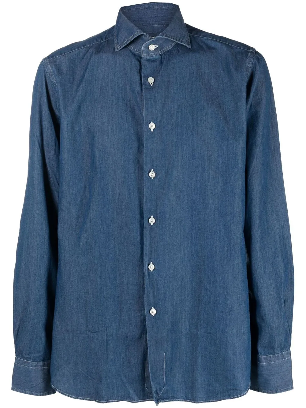 

Xacus long-sleeve denim shirt - Blue