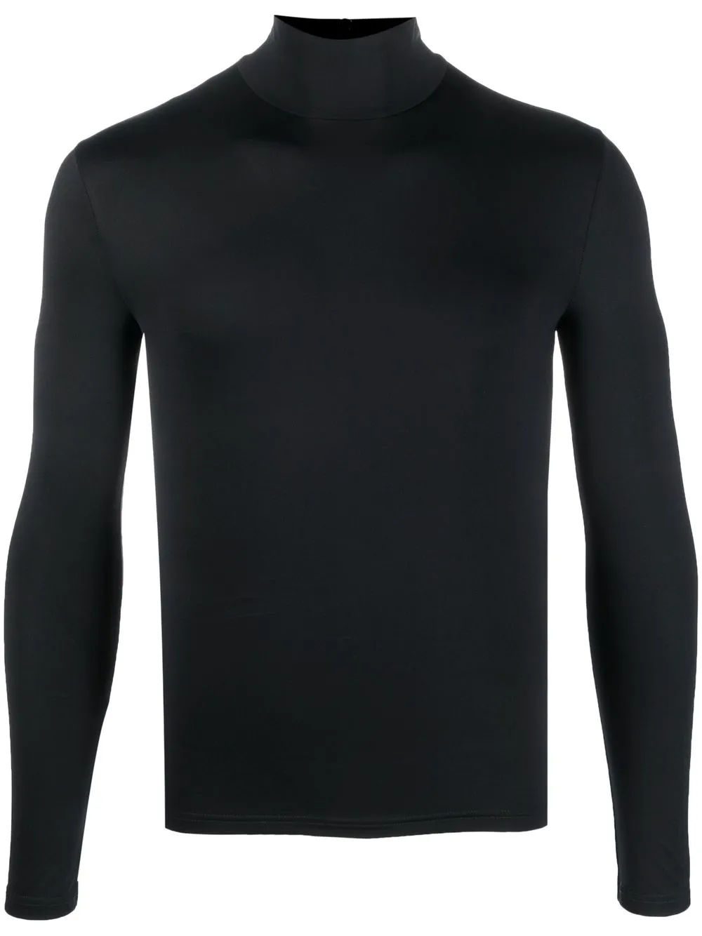 Balenciaga Funnel-neck Top In Black