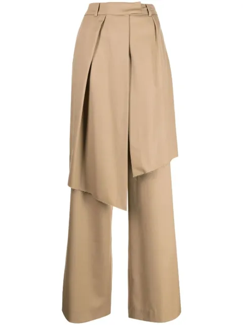 Goen.J pantalones de vestir a paneles