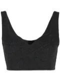 Goen.J cropped wool top - Grey