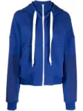 Goen.J long-sleeve zip-up hoodie - Blue