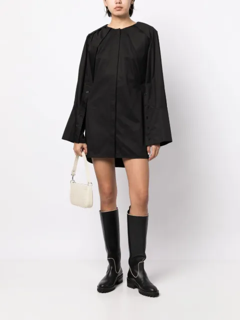Goen.J long-sleeve mini shirt dress GNJ22AWDS01 - 1