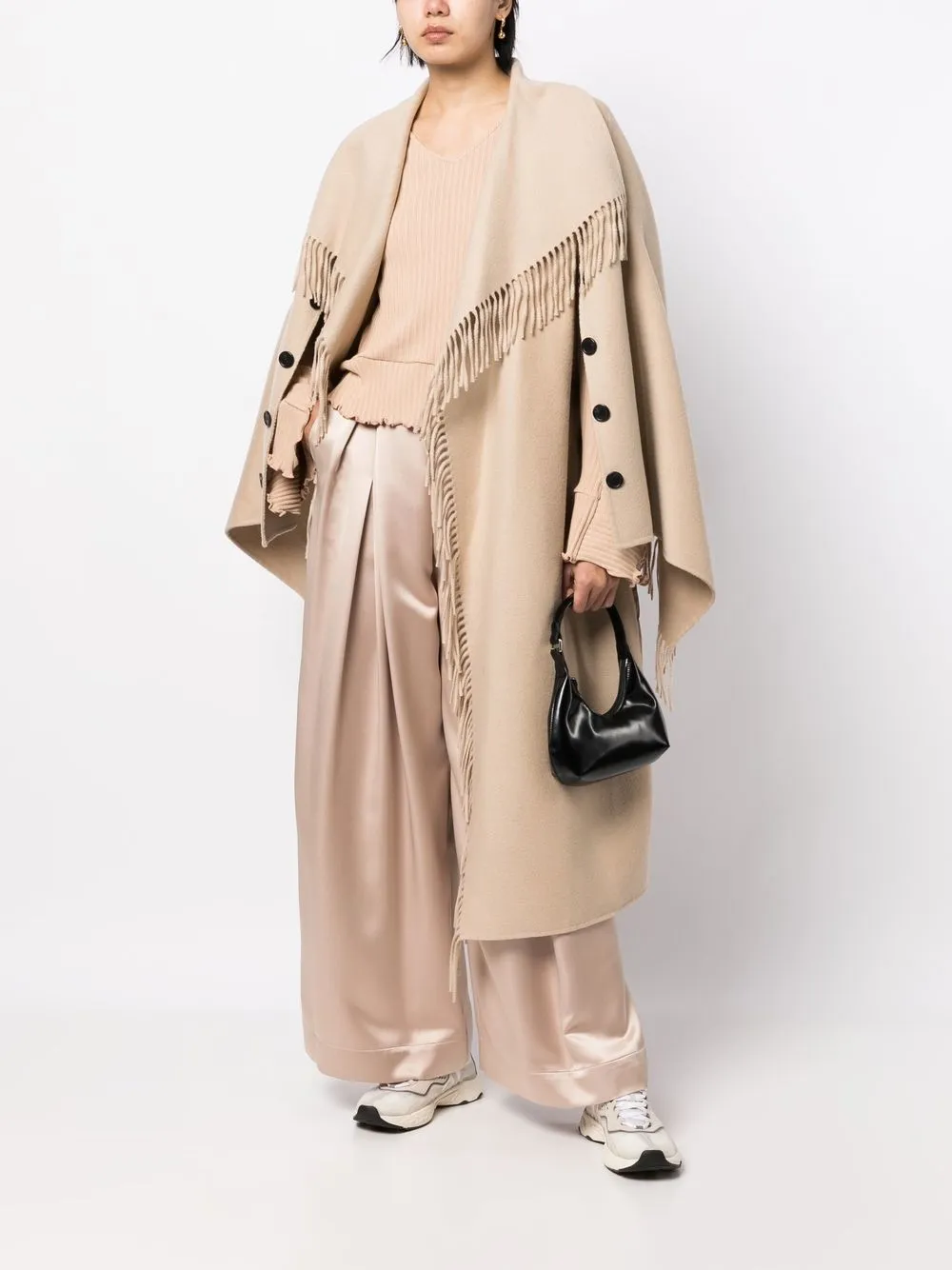 Goen.J double-faced fringed coat | Double Breasted & Peacoats | Image 2