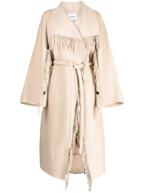 Goen.J manteau à franges - Marron - Goen.J - Modalova