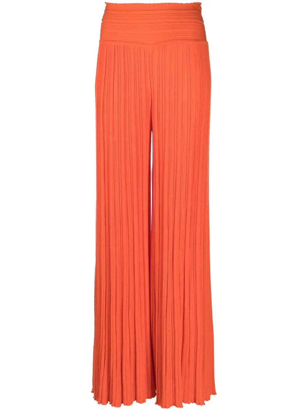 

Antonino Valenti pleated flared trousers - Orange