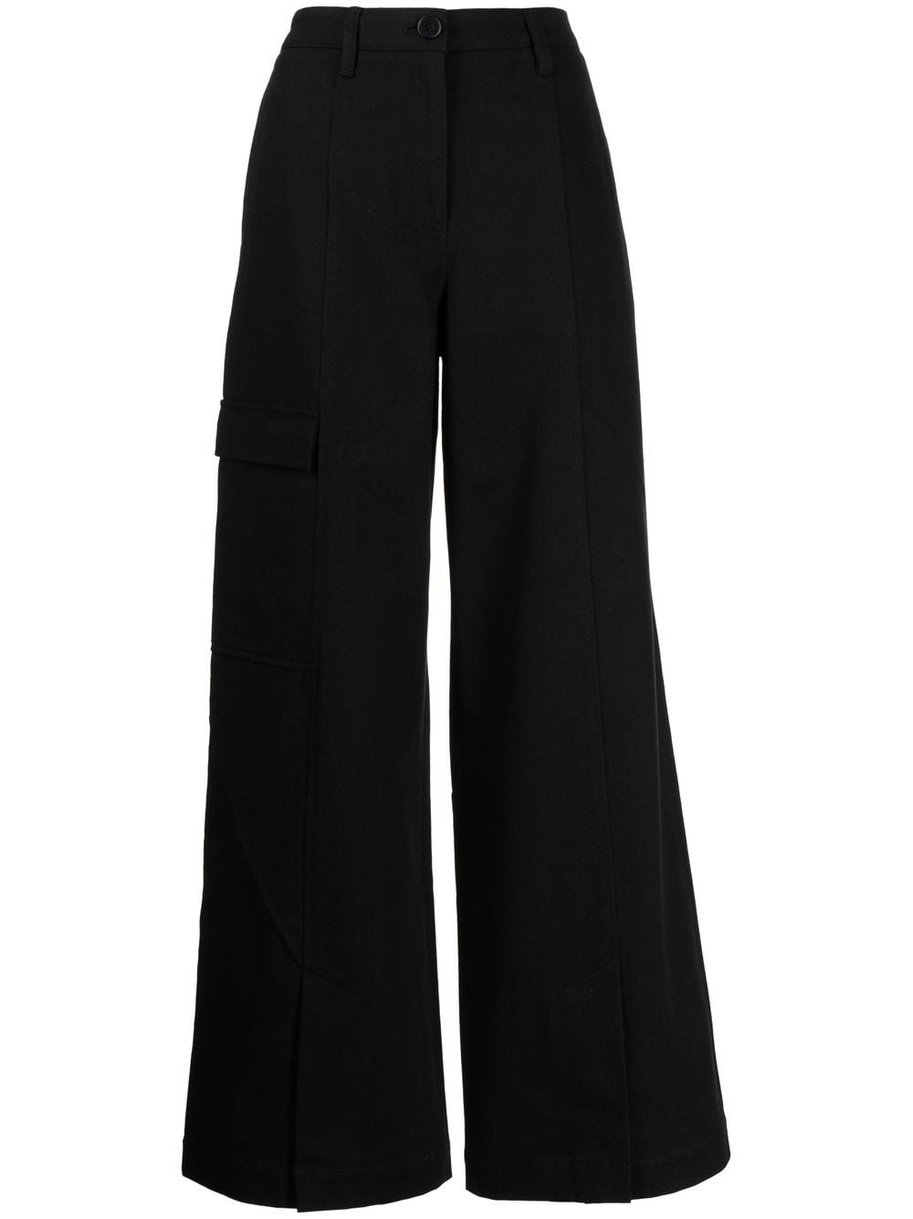Goen.J wide-leg cargo trousers - Black