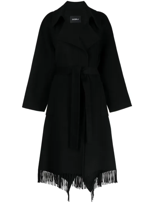 Goen.J manteau à franges - Noir - Goen.J - Modalova