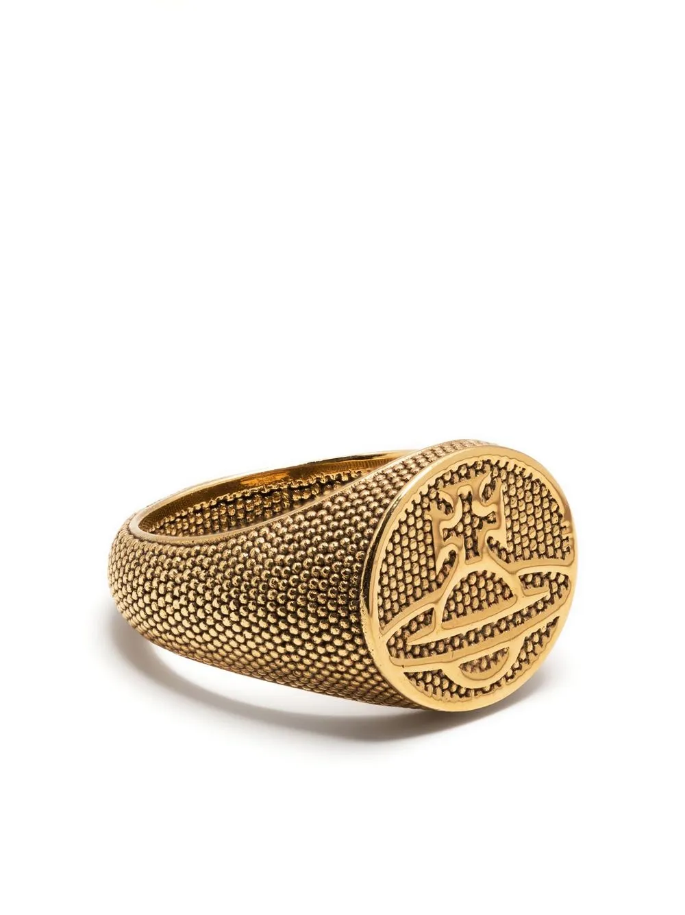 

Vivienne Westwood Orb-logo signet ring - Gold