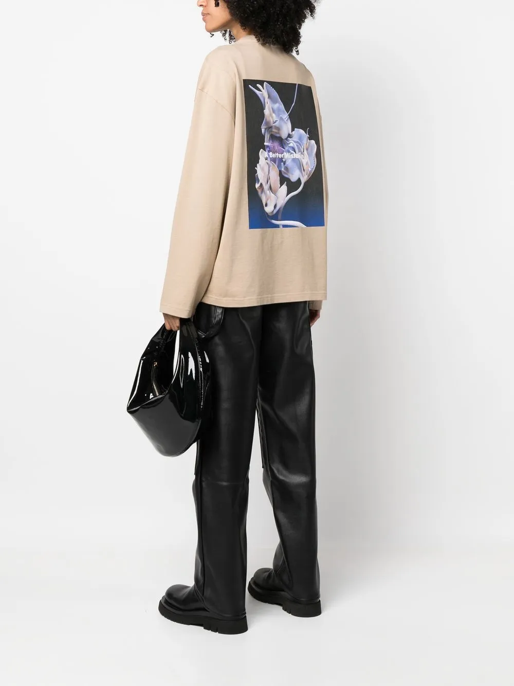 A BETTER MISTAKE T-shirt met lange mouwen - Beige