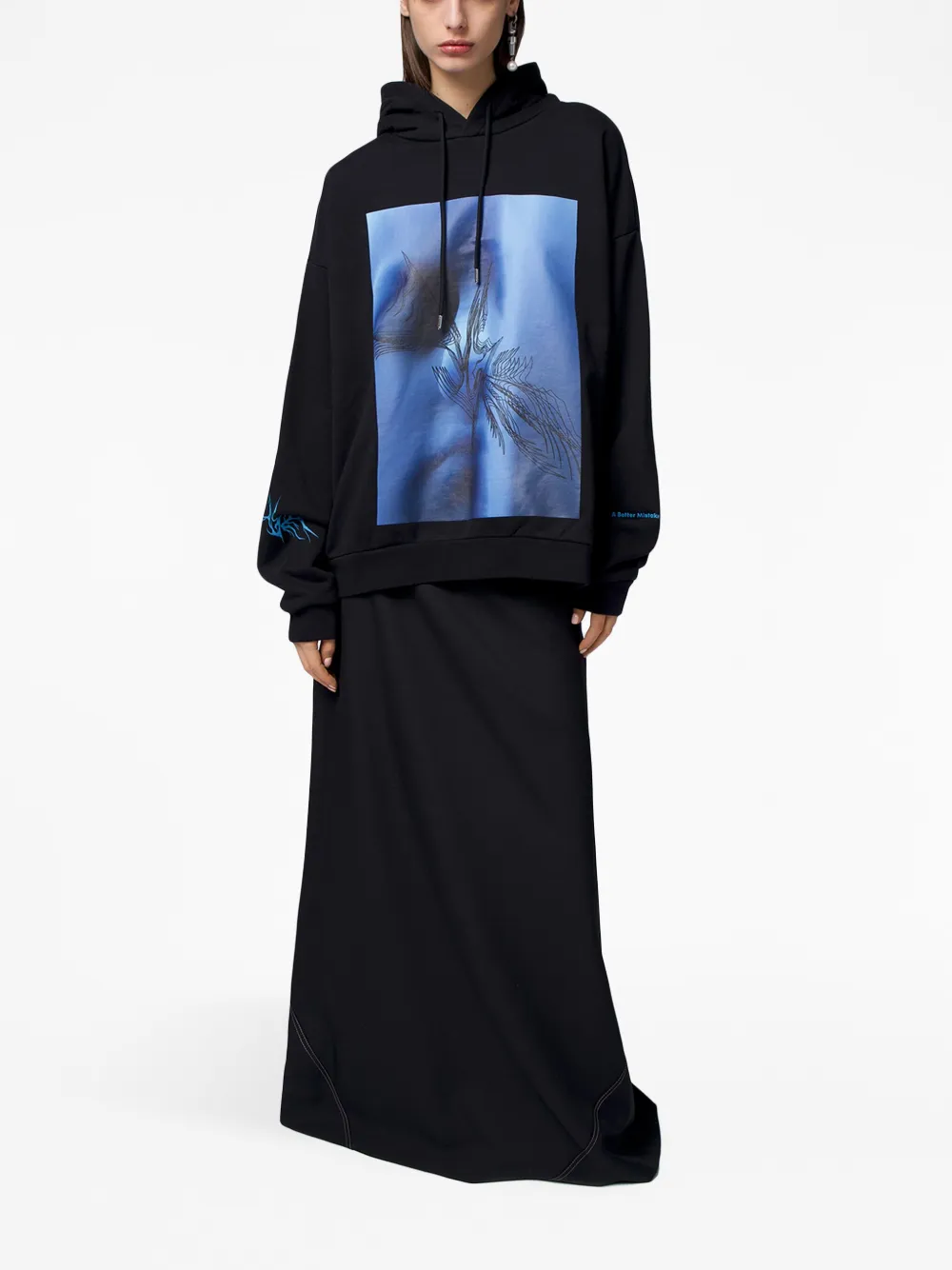 A BETTER MISTAKE Hoodie met trekkoord - Zwart