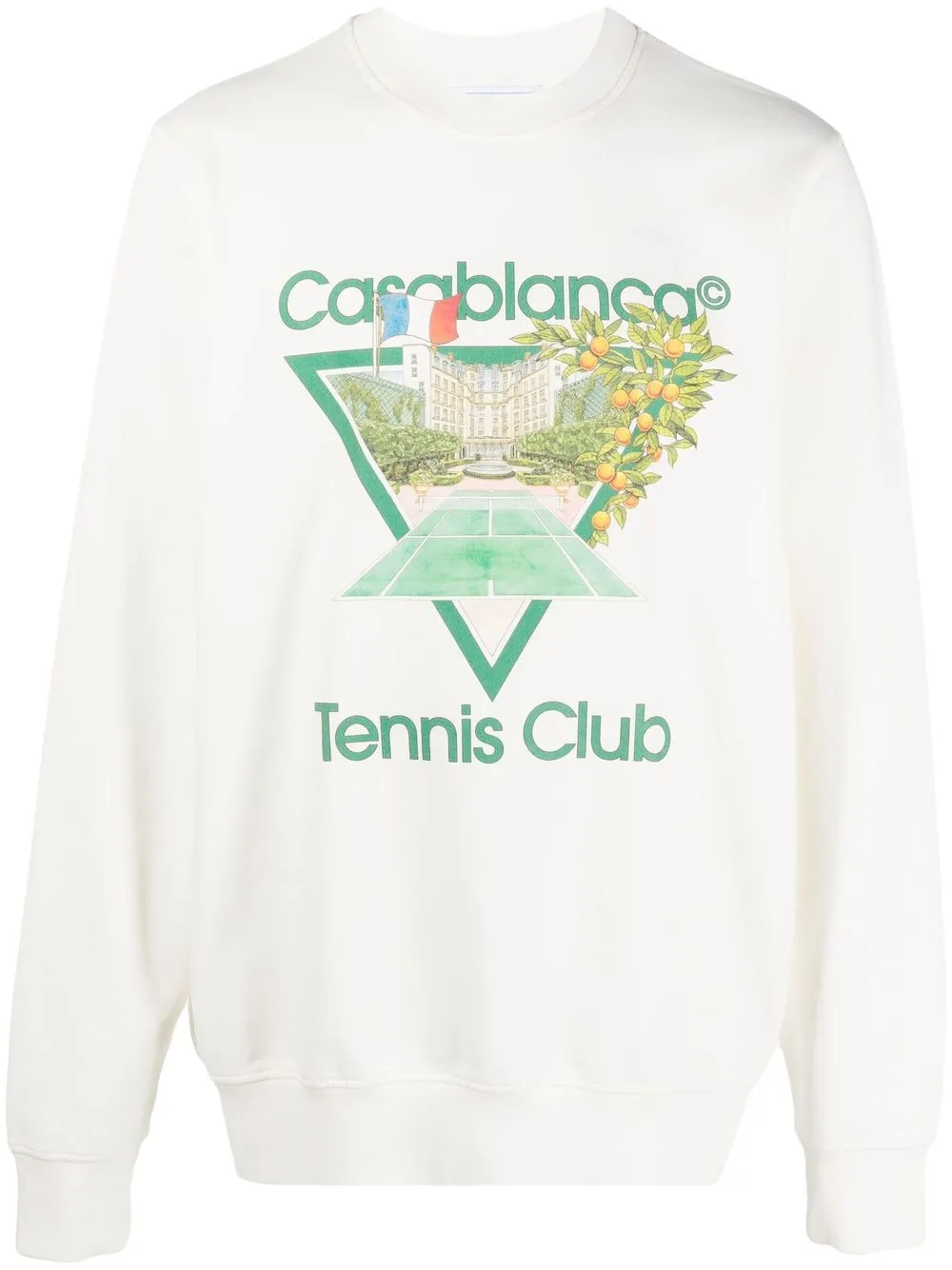 

Casablanca Tennis Club crew neck sweatshirt - White