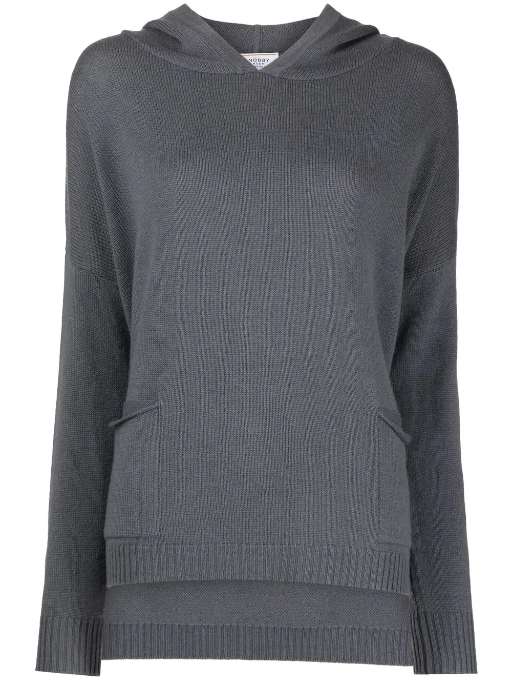 

Snobby Sheep knitted two-pocket hoodie - Grey