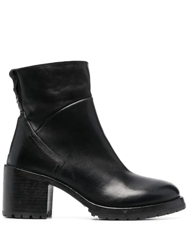 Moma 80mm Heeled Leather Ankle Boots Farfetch