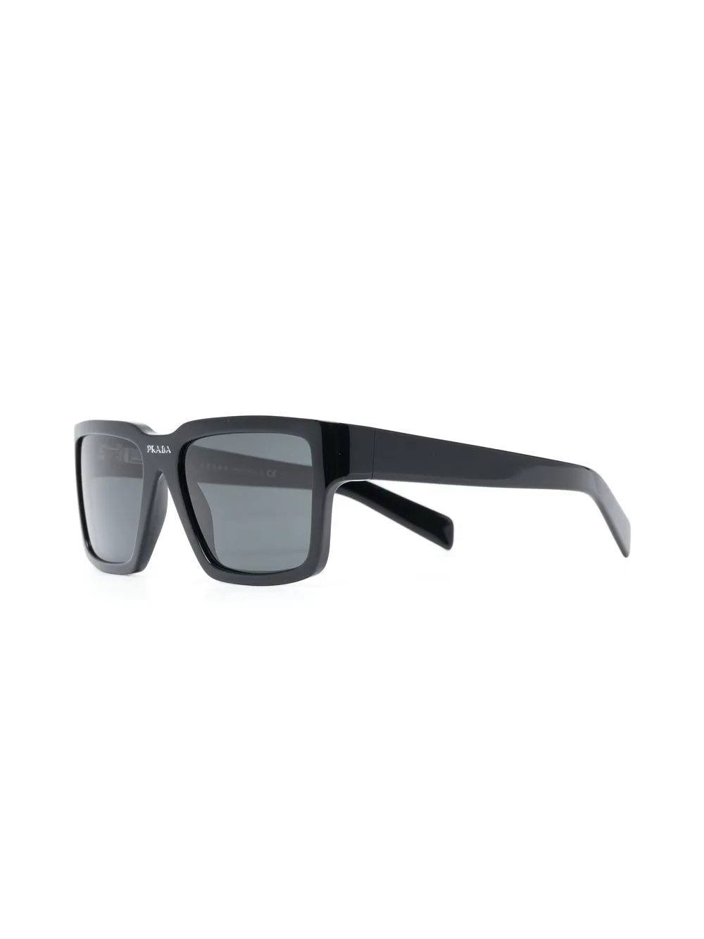 Prada Eyewear Zonnebril met rechthoekig montuur - Zwart
