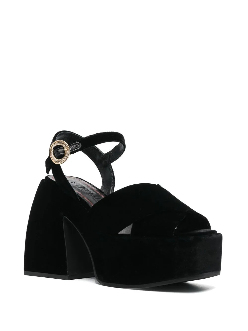 Nodaleto Bulla fluwelen sandalen - Zwart