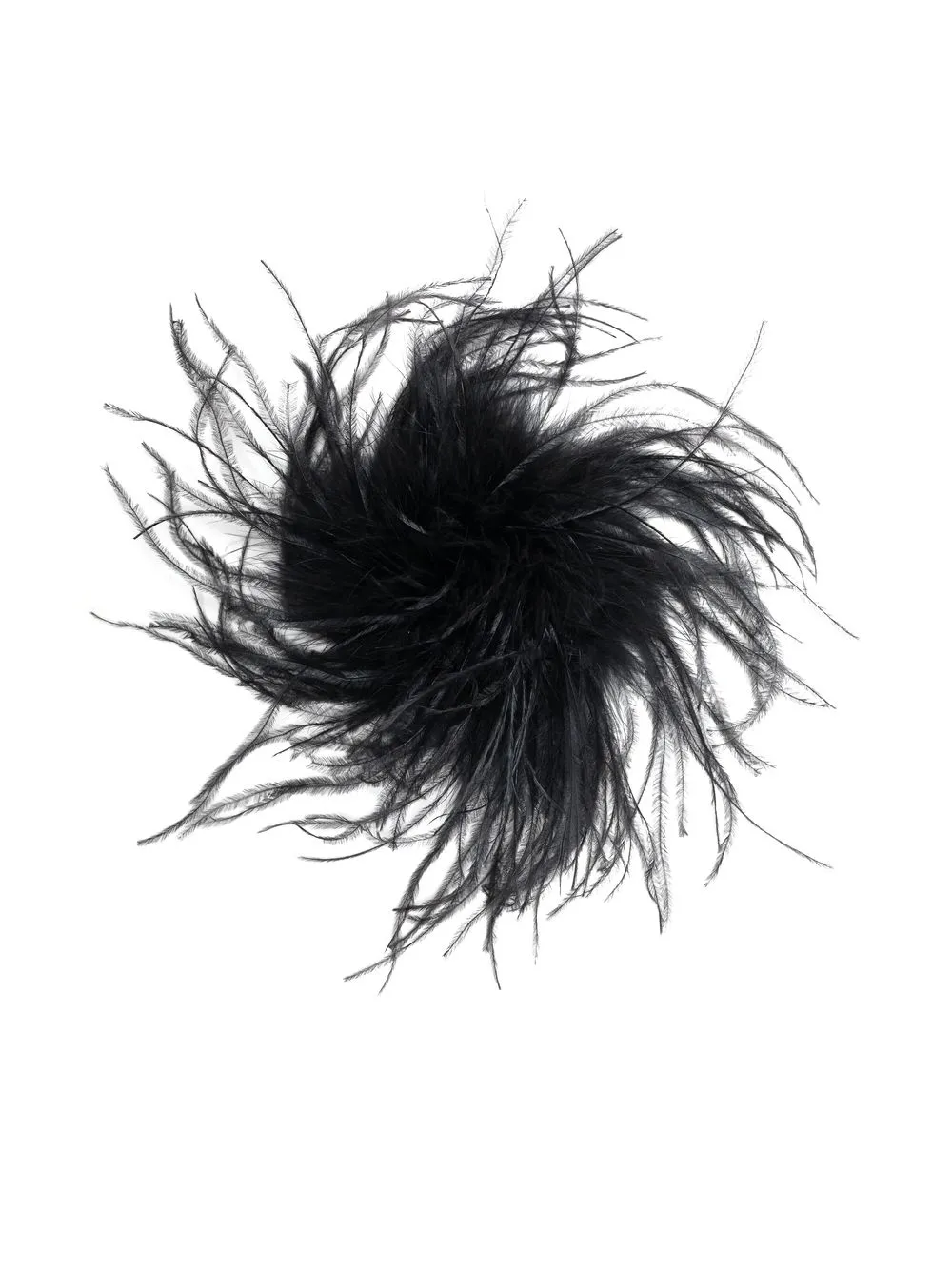 

Merci feather-detail brooch - Black