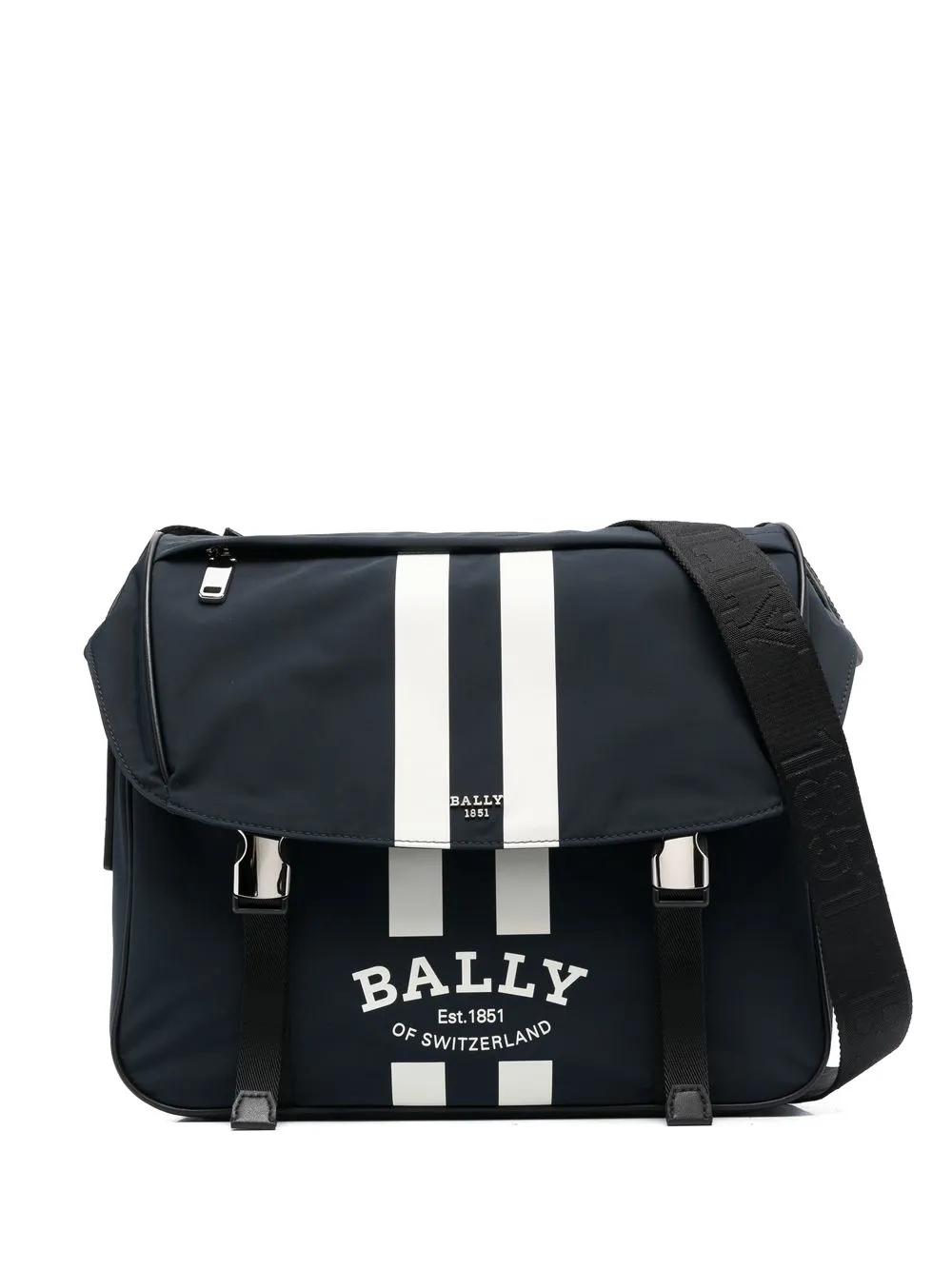 

Bally logo-print satchel bag - Blue